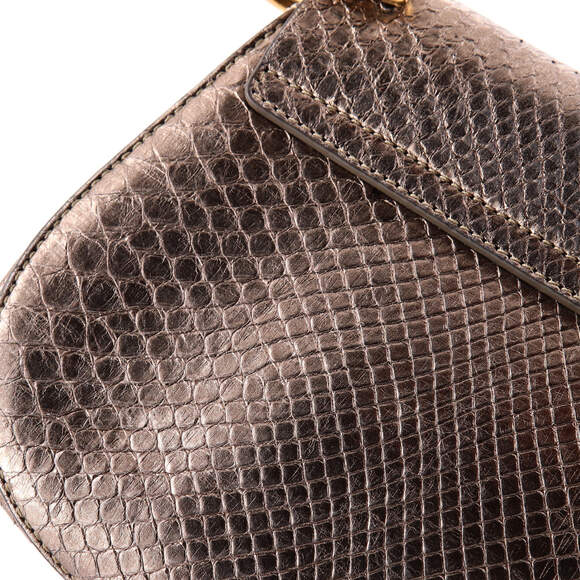 Chloe Mini Drew Crossbody Bag Python - Picture 8 of 8